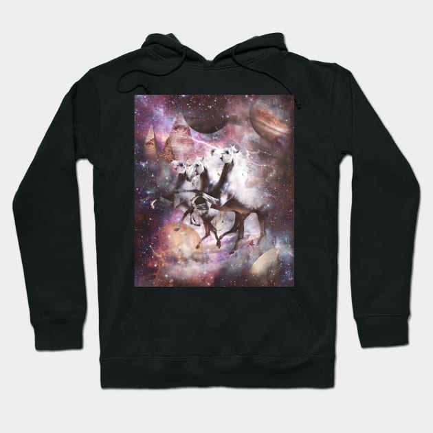 Epic Outer Space Horse Hoodie by Random Galaxy